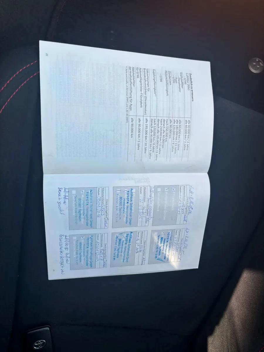 TOYOTA GT86 GT-86 2.0 200ch BVM - Carnet TOYOTA