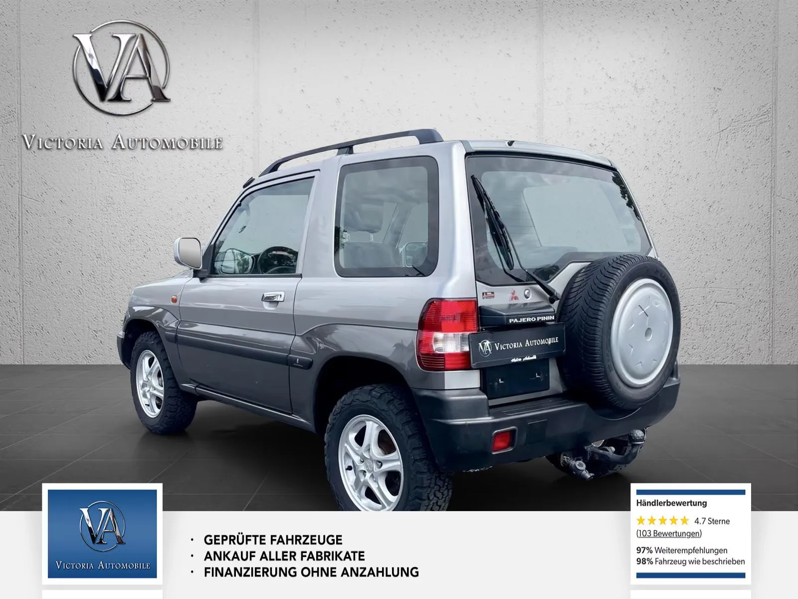 MITSUBISHI PAJERO PININ 2.0 GDI 129ch 4X4 - ATTELAGE - ENTRETIEN SUIVI - CONTRÔLE TECHNIQUE RÉCENT - 1ERE MAIN