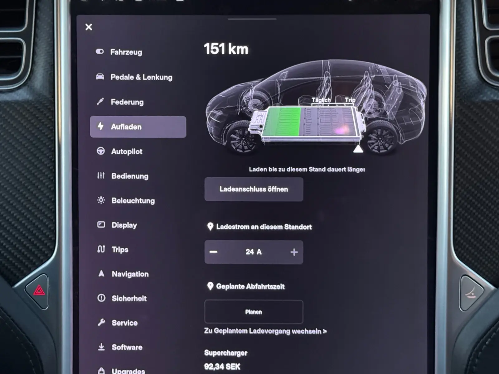 TESLA MODEL X 90 D 423CH - SOH 100% - BATTERIE TESLA - 7 PLACES