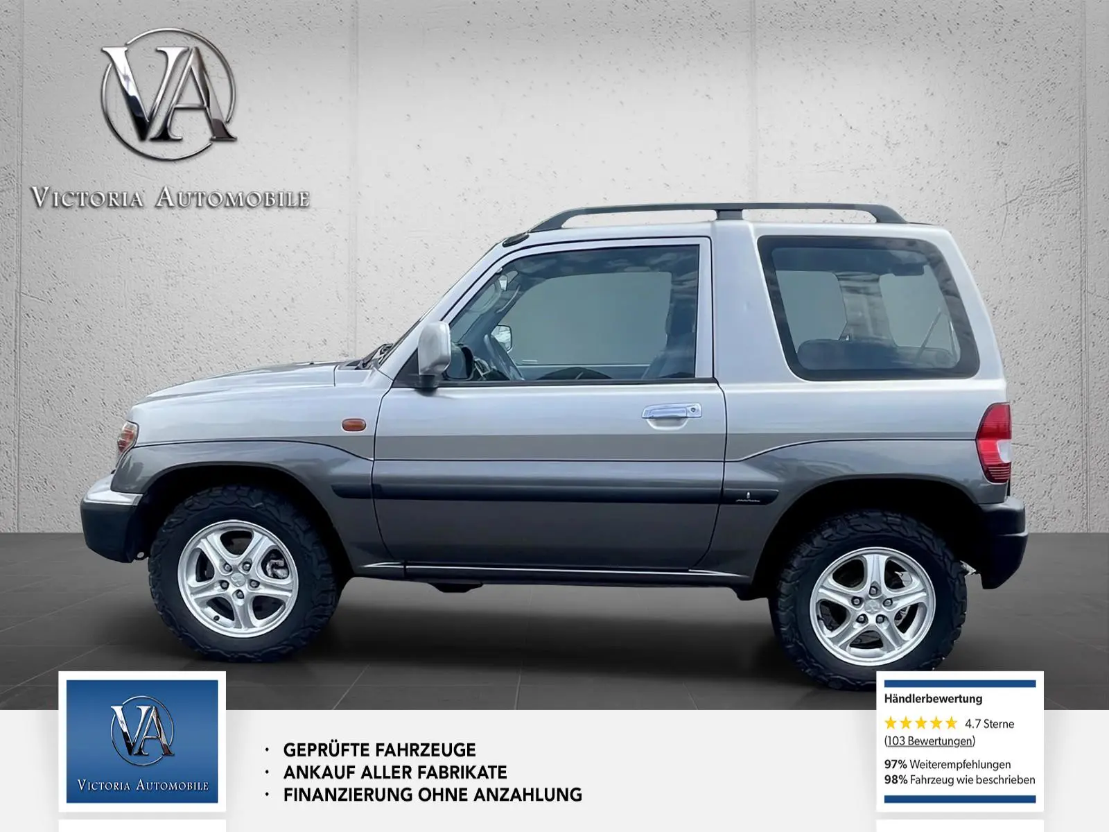 MITSUBISHI PAJERO PININ 2.0 GDI 129ch 4X4 - ATTELAGE - ENTRETIEN SUIVI - CONTRÔLE TECHNIQUE RÉCENT - 1ERE MAIN