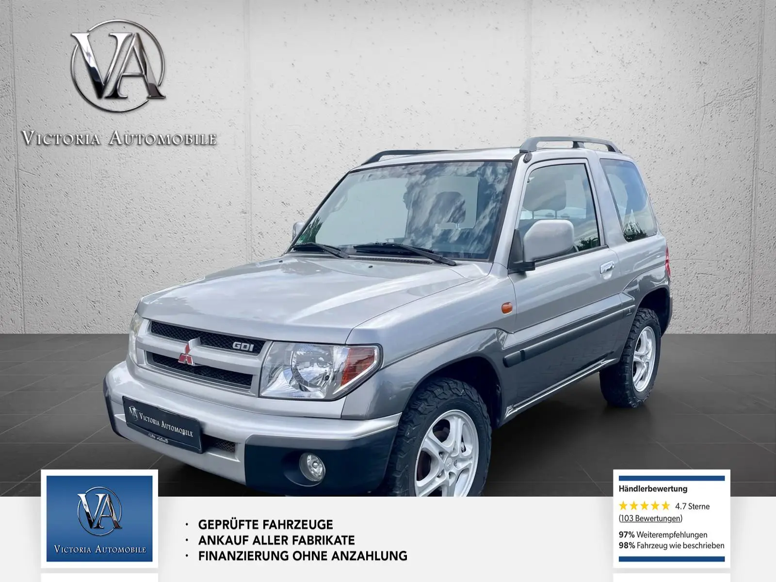 MITSUBISHI PAJERO PININ 2.0 GDI 129ch 4X4 - ATTELAGE - ENTRETIEN SUIVI - CONTRÔLE TECHNIQUE RÉCENT - 1ERE MAIN