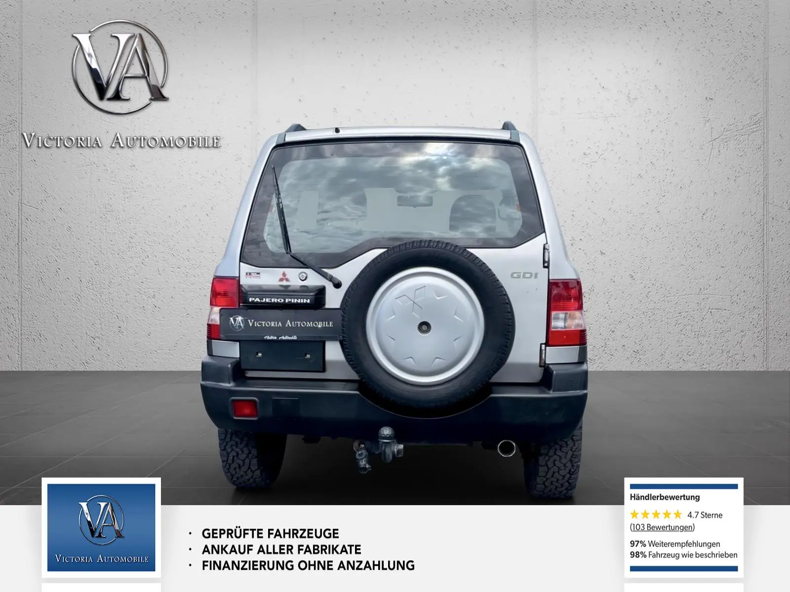 MITSUBISHI PAJERO PININ 2.0 GDI 129ch 4X4 - ATTELAGE - ENTRETIEN SUIVI - CONTRÔLE TECHNIQUE RÉCENT - 1ERE MAIN
