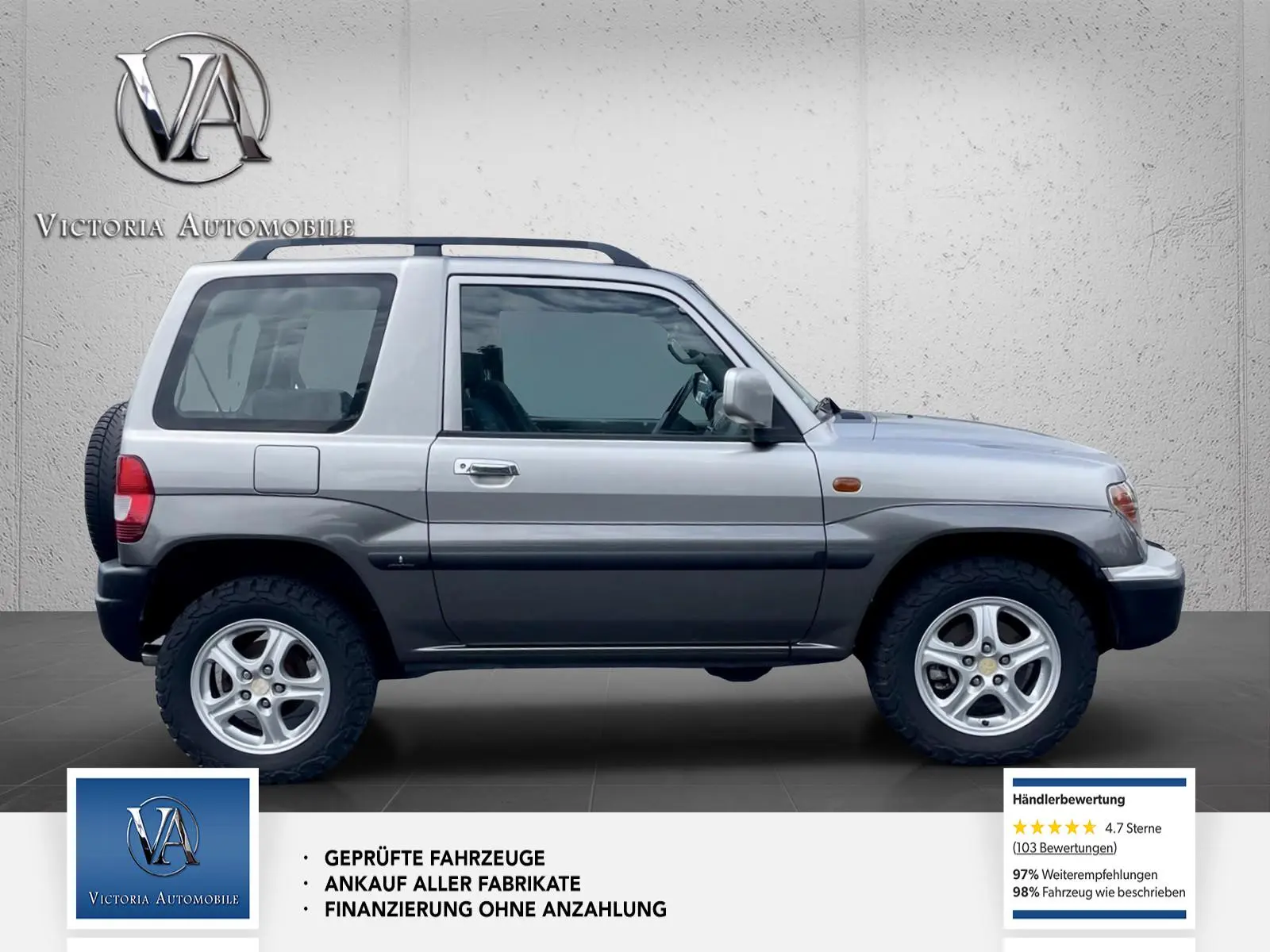 MITSUBISHI PAJERO PININ 2.0 GDI 129ch 4X4 - ATTELAGE - ENTRETIEN SUIVI - CONTRÔLE TECHNIQUE RÉCENT - 1ERE MAIN