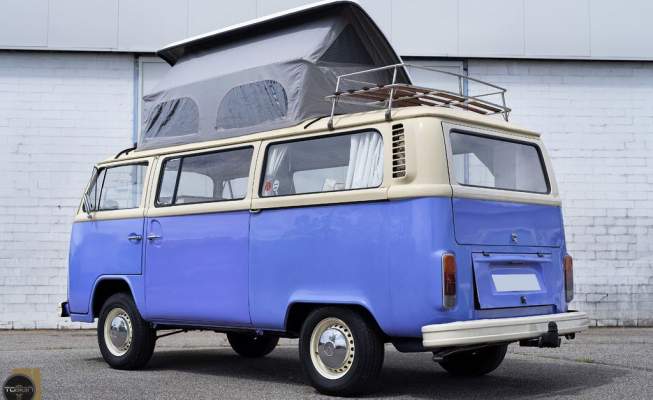 Volkswagen T2 Camper Bus – Nouveau moteur – restauré-4